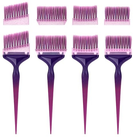 Spazzola per tinta e pettine per capelli con presa sicura per una copertura uniforme del colore, semplice lavaggio profondo, spazzola per tintura dei capelli con setole morbide