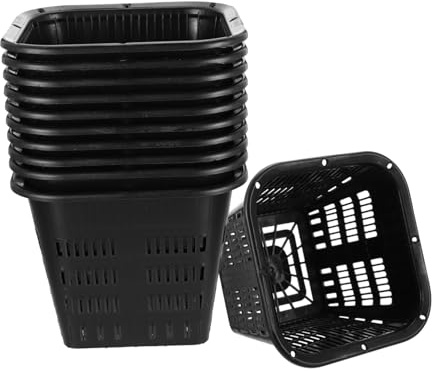 DECOMELODY 12pièces Panier pour Plantes Hydroponiques Maille Panier De Plantation Plastique pour Culture Hydroponique