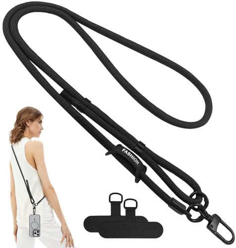 Flying Pottery Cuerda para Móvil Universal, Colgante para Movil Extraíble | Colgante para Teléfono Ajustable, Compatible con Todos los Smartphones y Fundas de Teléfono