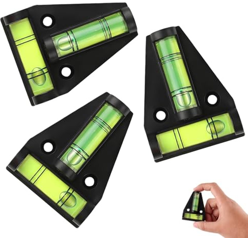 Niveau A Bulle En T,3 pièces Mini/petit niveau à bulles,Mini Niveaux Camping Car,Caravane Acessoires,Niveaux A Bulle Pratique Pour Camping-Car,Spirti Level