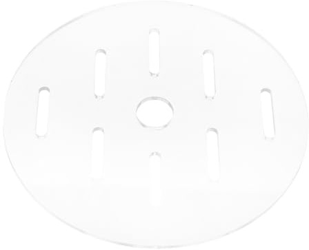 BESTonZON Runder Aquariumdeckel aus Transparentem Acryl Ausbruchsichere Abdeckung 22cm für Runde Aquarien mit Spritzschutz und Passgenauem Sitz