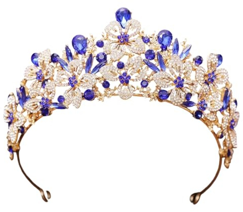 Women Crystal Crown Princess Pageant Diadem Wedding Hair Accessories Tiaras Jewelry