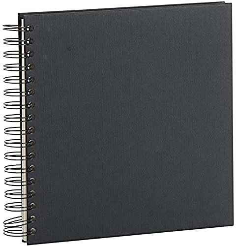 Rössler 1329452706 - S.O.H.O. Wire-O Fotoalbum 230 x 230 mm, 30 Blatt, Schwarz