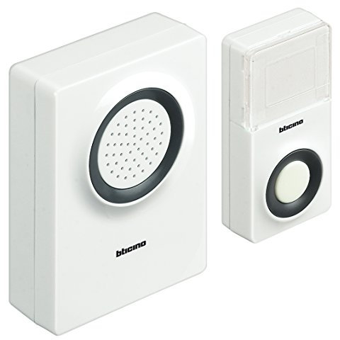 Bticino 393004N Campanello Portatile a Batteria, Bianco