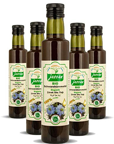 Ekologisk svart kumminolja från Egypten, kallpressad, 5 x 250 ml