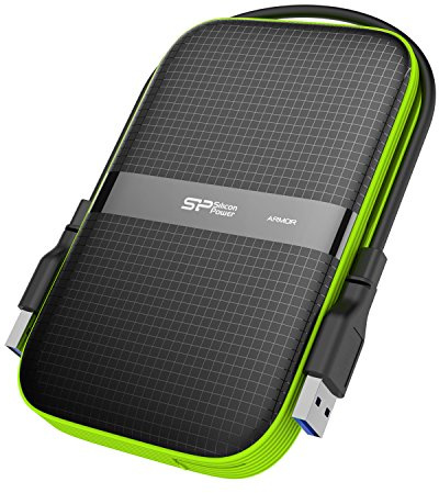Silicon Power 4 TB External Portable Hard Drive Rugged Armor A60 Shockproof Water-Resistant 2.5-inch USB 3.0, Military Grade Mil-Std-810G & IPX4, Black(Fbe-SU040TBPHDA60S3KFE)