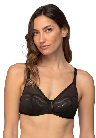 Playtex Reggiseno con Ferretto Secret Comfort Comfort e Supporto Donna x1, Nero, 34/3D