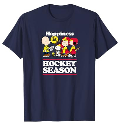 Peanuts - Happiness is Hockey Season T-Shirt