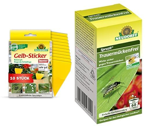 Neudorff Gelb-Sticker plus Spruzit TrauermückenFrei