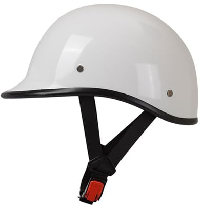 retrò Casco Scodella Portatile Mezzi Caschi Jet, Mezzo Casco da Motociclista Vintage Caschi Casco A Scodella Scooter Motorino ECE Omologato Mezzo Elmetto da Moto retrò