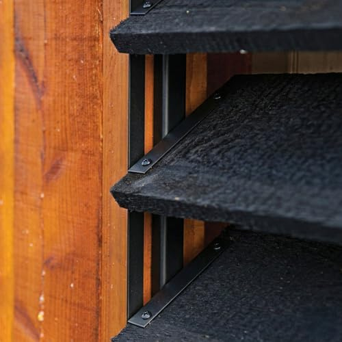 Wovar Flex Fence Drehbare Lamellen für den Garten Schwarz RVS 220 cm - 2 Stück