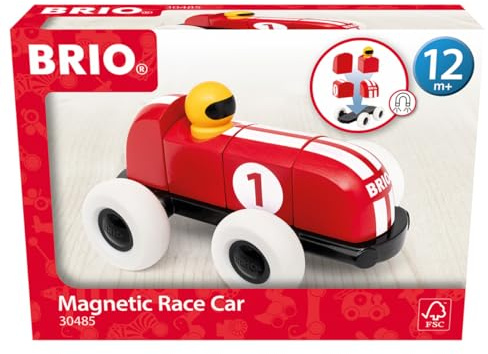 BRIO – 30435 Rennwagen aus magnetischen Bausteinen | Spielzeugauto für Kinder ab 12 Monaten