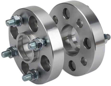 GFDSGRE Spurverbreiterung 2/4 -Pieces PCD 4x100 CB 57. 1 mm Dicker 20-50 mm Rad Abstandsabstandsadapter Spurplatten(4PCS 50mm Silver)