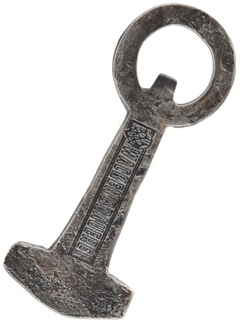 WACKEN BRAUEREI - Flaschenöffner in Form von Mjölnir aus Stahl | Thors Hammer Bieröffner mit beidseitiger Gravur des Wacken Brauerei-Logos