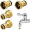 4 Stück Universal-Wasserhahnanschluss Für Mischbatterie,Gardena Wasserhahn Adapter,Adapter Wasserhahn Gartenschlauch,Schlauchanschluss Wasserhahn,Wasseranschluss Adapter,Wasserhahn Adapter Schlauch