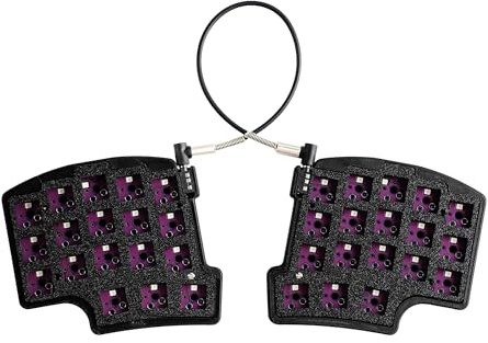 YMDK Geteilte 36-Tasten, ergonomisch, 40%-Layout, 3D-Druck, PLA, Hotswap-fähig, mechanische Tastatur, RGB-QMK-Phile, programmierbar, Mini-unabhängiges Gaming-Tastatur-Set