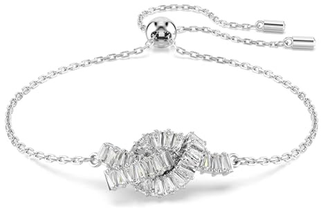 Swarovski Matrix Kollektion, Knoten, Weiß, Rhodiniert
