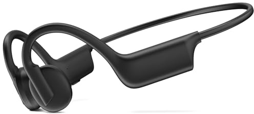 Bone Conduction Headphones, Bluetooth 5.4 Open Ear Headphones WirelessHeadset with Mic, Waterproof Earphones Sports Headset for Running Cycling Fitness Gym Workout Walking Hiking