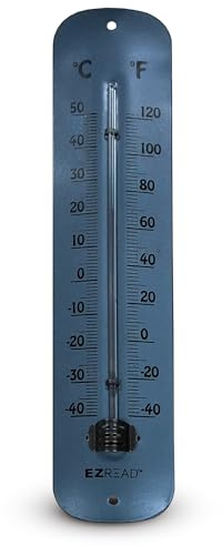 Headwind 12 Easter Purple Metal Thermometer – Durable Weather‑Resistant Indoor & Outdoor Wall‑Mount Temperature Gauge for Patio, Garden, Home, or Porch – Heavy‑Duty Metal Construction by EZ Read