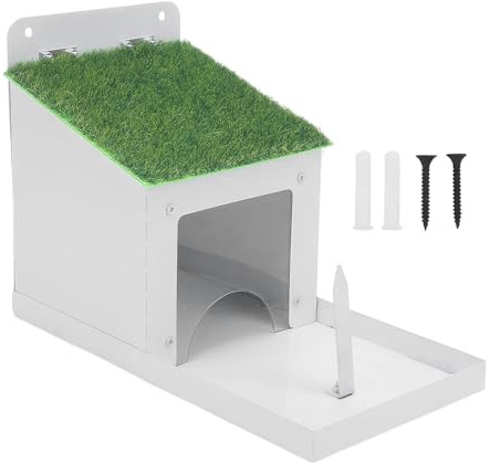 Cibo per scoiattoli,con coperchio impermeabile antiruggine e metallo decorativo,da esterno per scoiattoli elencati | per giardino cortile fattoria sentiero prato e prato