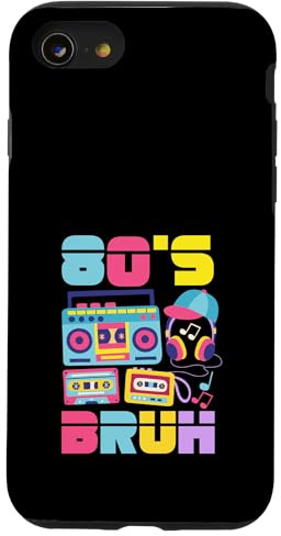 Vintage Retour aux années 80 Retro Boombox 80's Bruh Coque pour iPhone SE (2020) / 7/8