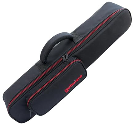 budiniao Custodia impermeabile per sassofono soprano di grande capacità con tasca esterna, custodia per strumenti musicali per clarinetto e borsa da viaggio per sassofono con