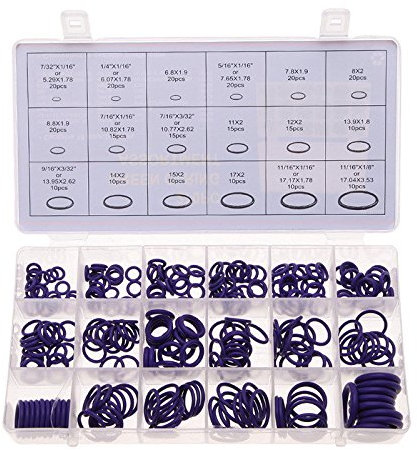 270pcs/Sortiment Gummi-O-Ring-Dichtungen Unterlegscheiben Dichtung Klimaanlage Pumbs für Auto Unterlegscheiben Home Tool