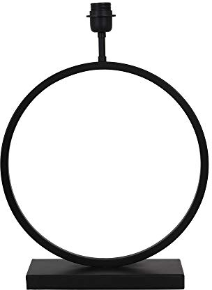 Light & Living Lampenfuß Liva - Schwarz - 40x12,5x54cm - Rund - Metall - Tischlampenfuß - Lampe Wohnzimmer & Schlafzimmer