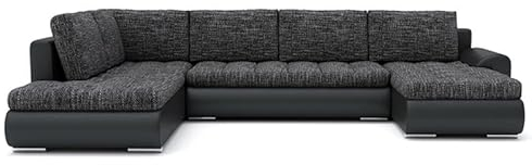 Wohnlandschaft Tokio II mit Schlaffunktion! Best Wohnlandschaft! Eckcouch mit Bettkasten! HIT! (LAWA 17 + Soft 11 Links)