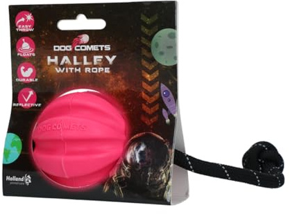 Dog Comets Perro Cometas Halley Met Touw Roze