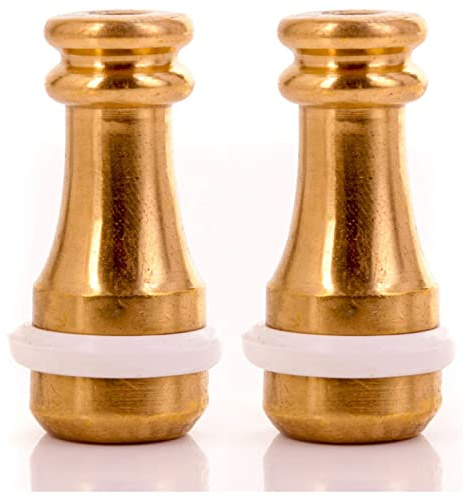 SISI UK Brass Cord Pull Weights Roman Blind with Rubber Ring Blind Cord Pull for Light Switch Curtains Roman Blind Ends Light Switch and Ceiling Fans Pull Cord Weight Pack of 2.