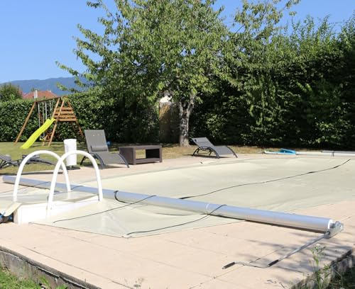 Enrouleur TE7 Grand Modèle | pour Enrouler Les bâches Couverture de Piscine | Unité - POOLCO
