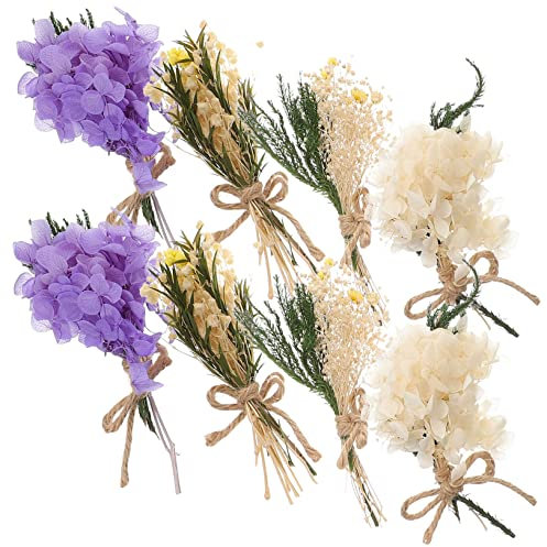 TOPBATHY Miniatur Trockenblumen Strauß Bundles Deko Für DIY Hochzeitsbouquets Natürliche Pflanzen Für Vasen Bastelmaterialien Für Kreative Wohnraumgestaltung