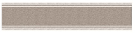 PENSIERI DELICATI Passatoia 52x100 cm, Realizzata in Cotone e PVC, Made in Italy, Passatoia Lavabile In Lavatrice A 40°, Fantasia Lino Beige