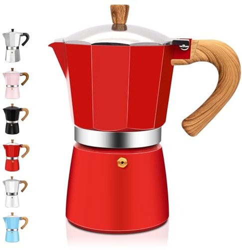 DITOSH 9 Cup Aluminum Espresso Stovetop Moka Pot Express Coffee Maker Percolator Italian Classic Mocha Coffee Machine for Italian and Cuban Cafe Brewing for Home & Camping 450ml 15oz