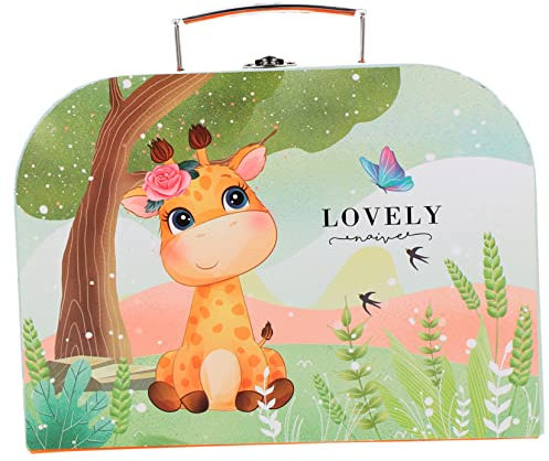 SEWACC Mini Koffer Aus Pappe Aufbewahrungsbox Für Junge Mädchen Schreibwaren Verpackung Box Geschenkhülle Dekorative Box Platzsparend Tragbar