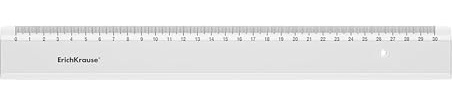 Lineal 30cm Kunststoff Klar transparent 1 Stück - Durchsichtiges Lineal für Büro Schule Haushalt - Ruler for School