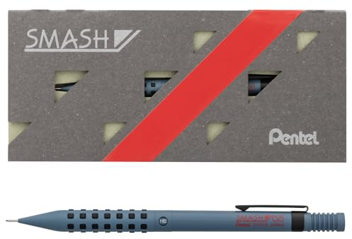 Pentel Q1005-4ASP Druckbleistift Smash, 0,5 mm, Reproduktion, Graublau, im Papieretui, Sonderedition
