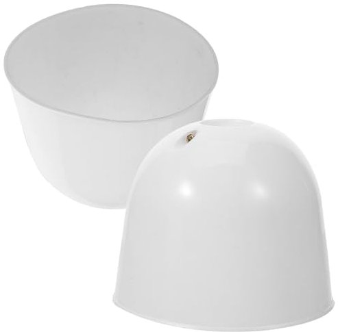 MAGICLULU 2stücke Deckenventilator Unterteil Baldachin Staubschutz Kunststoff Weiß Dekorativ Einfache Montage Kompatibel Vielseitiges Zubehör Für Heimdekoration