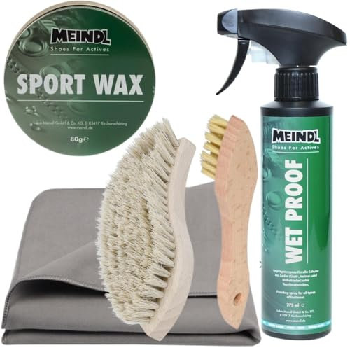 RENNER XXL Premium-Schuhpflegeset für Bergstiefel – Sportwax & Imprägnierer – Wet Proof für Leder, Nubuk & Outdoor-Schuhe – Komplettes Pflege-Set