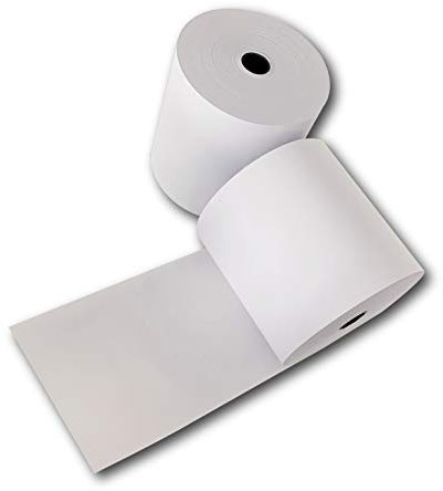 50 Stk. Thermorollen 58mm x 50m x 12mm – Kassenrollen für EC-Terminals, Bonrollen für Registrierkassen, Thermopapier BPA-frei, Bondrucker-Papier für POS-Systeme