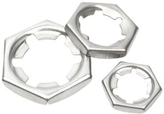 YUQIWANG(レインキのお店) Sicherungsmutter aus Kohlenstoffstahl 304/316 Edelstahl M6M8M10M12M14-M30(304 SS,10pcs M16)