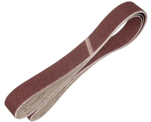 QUARKZMAN 50mm x 1829mm Nastri Abrasivi, 3Pz 36 Grana Carta Vetrata per Levigatrice Ossido di Allumina Per Lavorazione Legno, Lucidatura Metalli, Affilatura Coltelli