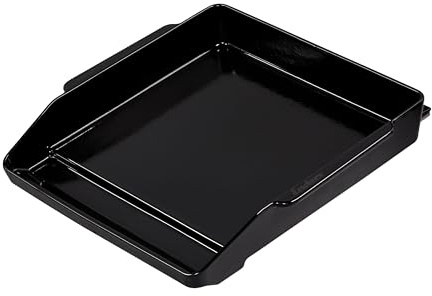 Enders® Plancha M, Plancha-Grillplatte aus emailliertem Guss, optimale Hitzespeicherung und -verteilung, integrierte Fettrinne, hoher Rand, verstellbare Füße, Seitengriffe, #7991