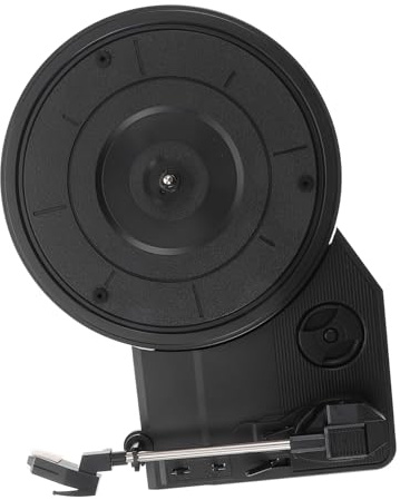 JOINPAYA Gramophone Replacement for Needle Music and Lovers Home Decor Vinyl Black with Built-in Speakers Player Retro Record Vintage Large 200mm Movement Turntable