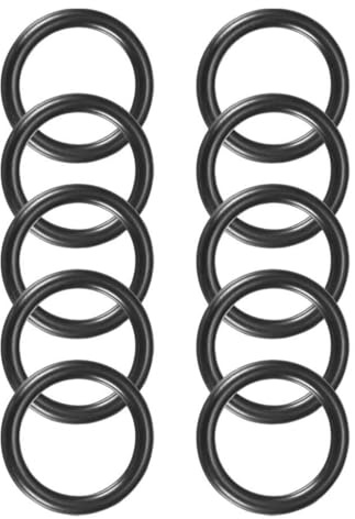ROWORKX 10Pcs Nitrile Rubber O-Rings - 25mm OD x 19mm ID x 3mm Width Sealing Gaskets for Hose, Faucet, Plumbing, Automotive and General Repair Applications | NBR Material, Oil and Wear Resistant, For Hose, Faucet, Plumbing, Automotive and General Repair, Black