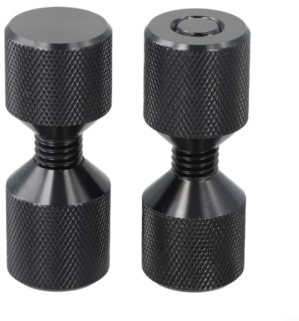 1-1/8 in Aluminum Flange Two-Hole Pin for Pipe Alignment, 70 x 27mm Positioning Pin with Built-in Level, Compatible with for ASME 150LB Flanges 1/2 to 14 Inch,(Black)