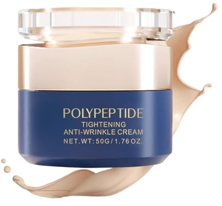 Luxus Anti Falten Pflege Gesichtscreme mit Dual Peptiden für reife Haut–Feuchtigkeitscreme Gesicht mit Lifting Effekt,Anti Aging Gesichtspflege strafft & regeneriert Mit Nicotinamide & Squalane,50g