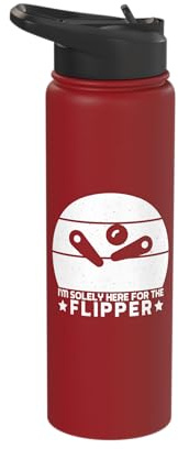Ich bin nur für den Flipper Pinball Machine Collector da Stainless Steel Insulated Water Bottle