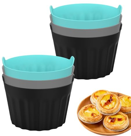Set di pirottini da forno per friggitrici ad aria calda | stampo per friggitrici ad aria calda | stampo da forno antiaderente in camicia per torte, muffin, torte, budini